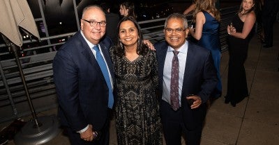 Brian A. Nester, DO, MBA, President and Chief Executive Officer, LVHN, Ranju Gupta, MD, President-Elect, LVHN medical staff; hematology oncology, Suresh Nair, MD, Physician in Chief, Lehigh Valley Topper Cancer Institute.