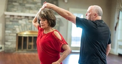 Thanks to two knee replacements, Scranton ballroom dancer Maureen Riggi never missed a beat