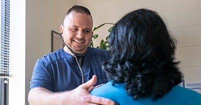 Sean Snibbe, RN, began his nursing career as a pediatric nurse before transitioning to Lehigh Valley Home Care–Hazleton.