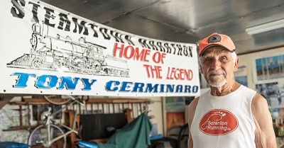 Tony Cerminaro is training for his 26th Steamtown Marathon less than a year after two knee replacements. 