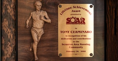 Tony Cerminaro is training for his 26th Steamtown Marathon less than a year after two knee replacements. 