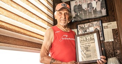 Tony Cerminaro is training for his 26th Steamtown Marathon less than a year after two knee replacements. 