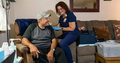 Sheri Blanco, RN, returned to patient care after years in management roles. 