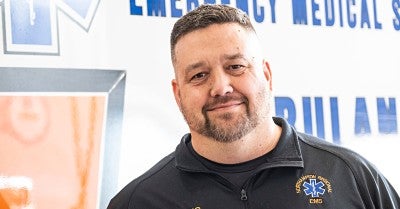 Katie Young recently reunited at Northampton Regional EMS headquarters with those who had a hand in saving her life.