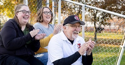 The dedicated staff at Lehigh Valley Health Network’s Inpatient Rehabilitation Center helped  Ron Sigafoos recover after a terrible accident on I-78 in June 2022. 