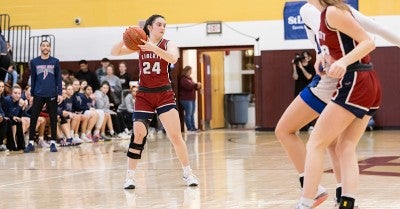 Liberty High School basketball co-captain Emma Pukszyn tore a knee ligament in April 2023. Eight months later, she was back playing again for the Hurricanes.