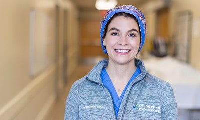 Angela Myers, followed in her father’s footsteps with a Jefferson education. 