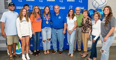 Notre Dame Green Pond’s Christian Rivituso and Southern Lehigh’s Alexis Hoyer were each named Lehigh Valley Orthopedic Institute’s 2025 Athlete of the Year.