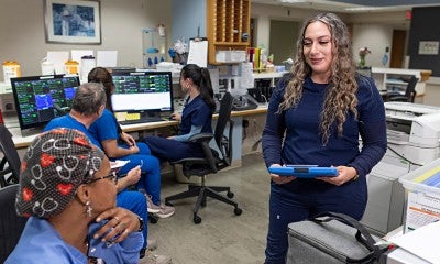 Jacquie Steadman, BSN, RN, has grown into a leader, innovator and mentor, bringing other new nurses under her wing. 