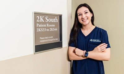 Meet Morgan Anderson, CRNP, in LVHN's Critical Care Unit. 