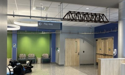 Model train moved from Jefferson Abington Hospital to the LVHN Children’s ER