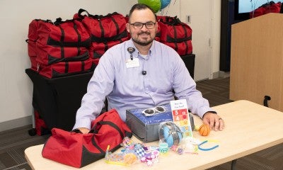 Lehigh Valley Health Network, part of Jefferson Health, held a sensory bag pick-up “party” for EMS and first responder partners.
