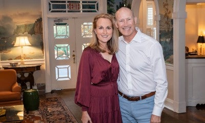 Suzanne Cotter and Eric E. Elgin, MD, Chief of Cardiology, Lehigh Valley Health Network, at LVHN's “Sotto le Stelle” benefit dinner