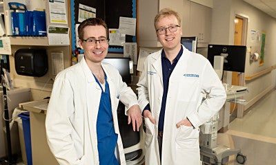 Anthony Rainey, MD, and Christian Rainey, MD, brothers who are both neurologists at LVHN practice in Pennsylvania to give back to their home state. 