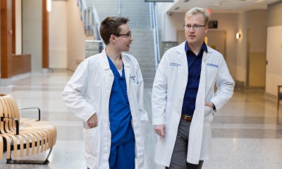 Anthony Rainey, MD, and Christian Rainey, MD, brothers who are both neurologists at LVHN practice in Pennsylvania to give back to their home state. 