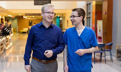 Anthony Rainey, MD, and Christian Rainey, MD, brothers who are both neurologists at LVHN practice in Pennsylvania to give back to their home state. 