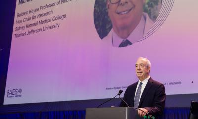 Michael Sperling, MD, Recognized with AES Founders Award