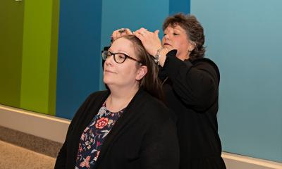Two Jefferson Health colleagues donate their hair to support children with cancer