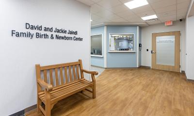 David and Jackie Jaindl Family Birth and Newborn Center.