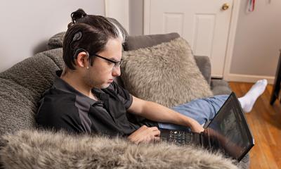 LVHN pediatric otolaryngologist Dr. Sri Chennupati completed cochlear implant surgery on a 20-year-old, marking the third hearing implant for this family.