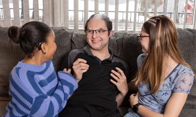 LVHN pediatric otolaryngologist Dr. Sri Chennupati completed cochlear implant surgery on a 20-year-old, marking the third hearing implant for this family.