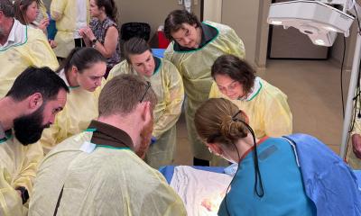 Patriot League athletic trainers received hands-on training from orthopedic surgeons at the Venel Institute, Lehigh Valley Health Network.