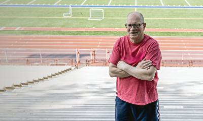 After a knee replacement at Lehigh Valley Health Network, Anthony Greco can climb the bleachers to watch his grandkids in sports
