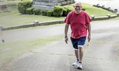 After a knee replacement at Lehigh Valley Health Network, Anthony Greco is back to being active.