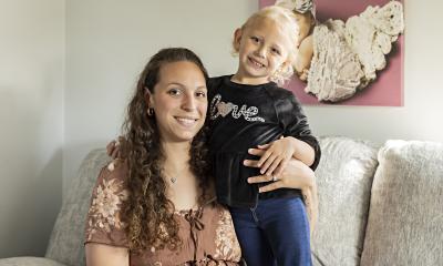 On-site childcare service at the Women’s Health Center at Tower Place helps a woman navigate her high-risk pregnancy while creating a meaningful experience for her first child.