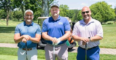 Three golfers from PATHS, LLC, a Birdie Sponsor