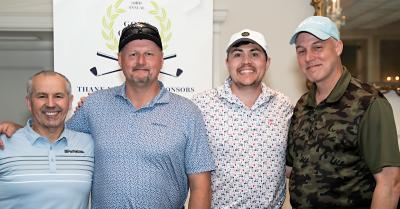 A foursome from PenTeleData, a Birdie Sponsor, took home the first place win on the Weyhill Course.