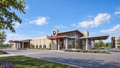 A rendering of Lehigh Valley Hospital–Coopersburg