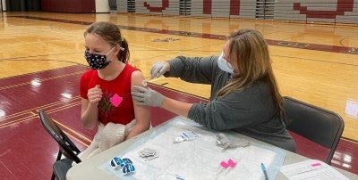 Stroudsburg Area School District vaccine clinic