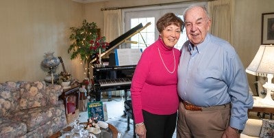 Anne and Ed Davis show appreciation for devotion and hard work of those in the field