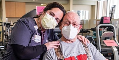 Retired welder Frank Vince receives pacemaker after problem spotted at rehabilitation session 