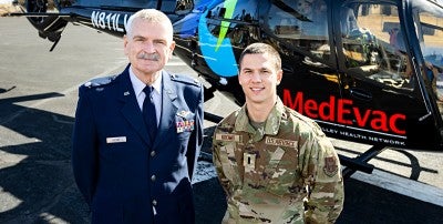 Critical care transport nurses Kyle Kromer and Tim Hickey have more in common than their career.