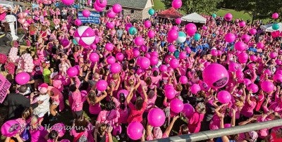 Funds from the Women’s 5K Classic support breast cancer research, gene testing, and innovation at LVHN’s Topper Cancer Institute, led by Dr. Nair and team.