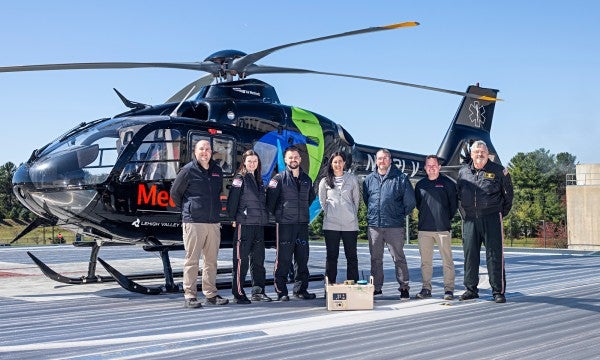 MedEvac helicopters are joining their ground-based transport counterparts in offering potentially lifesaving blood transfusions to patients before they reach a hospital emergency room.