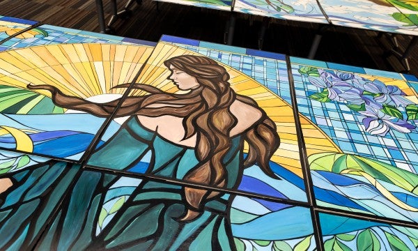 LVHN collaborated with ArtsQuest, Pennsylvania Council of the Arts and artist Lauren Kuhn to design two murals that will be featured at Women’s Health Center. 