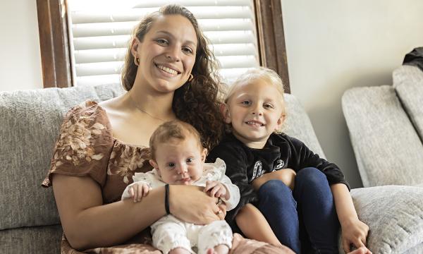 On-site childcare service at the Women’s Health Center at Tower Place helps a woman navigate her high-risk pregnancy while creating a meaningful experience for her first child.