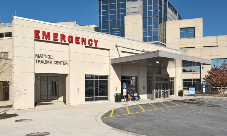 Emergency Room entrance at Lehigh Valley Hospital–Cedar Crest