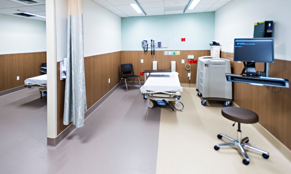 Emergency room exam area at Lehigh Valley Hospital-Schuylkill E. Norwegian Street