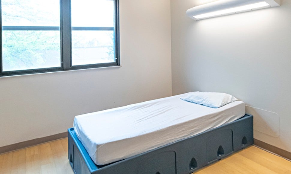 Inpatient rooms are typically double occupancy.