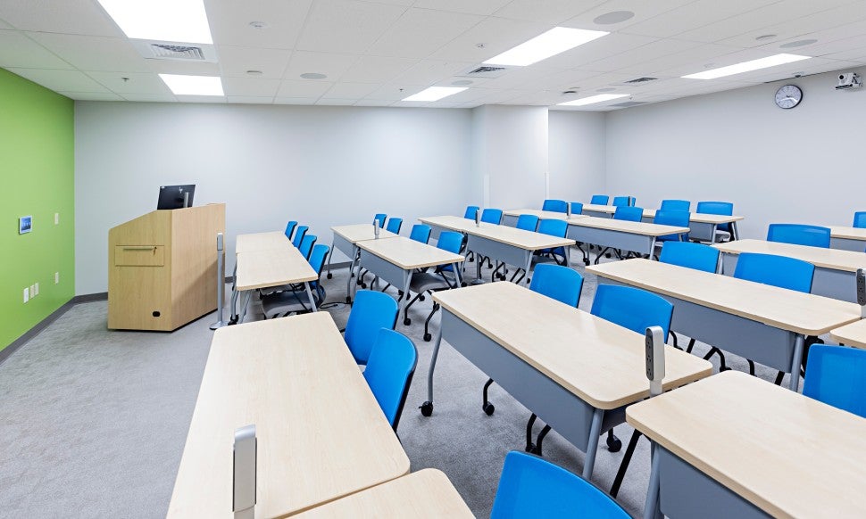 Classroom of the Joseph F. McCloskey School of Nursing