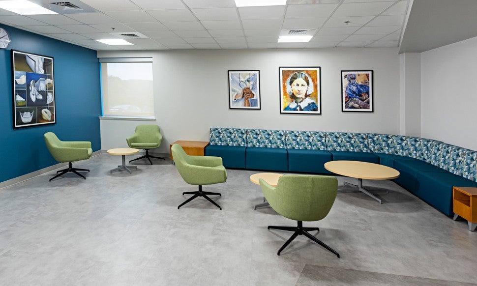 Lobby of the Joseph F. McCloskey School of Nursing