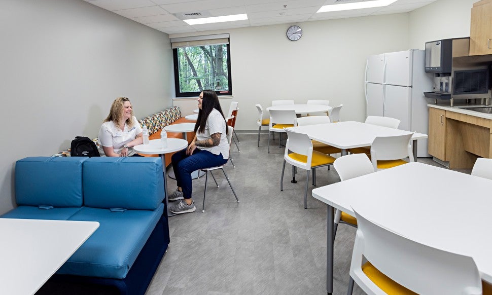 Student Lounge of the Joseph F. McCloskey School of Nursing