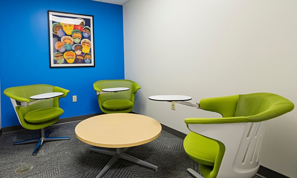 Study Area of the Joseph F. McCloskey School of Nursing