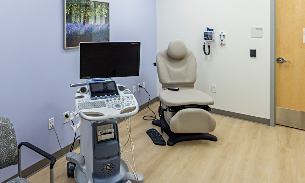 Women's Health Center exam room