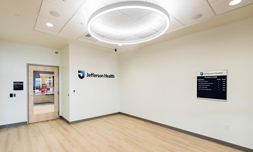 Health Center at Pocono Creek first floor lobby