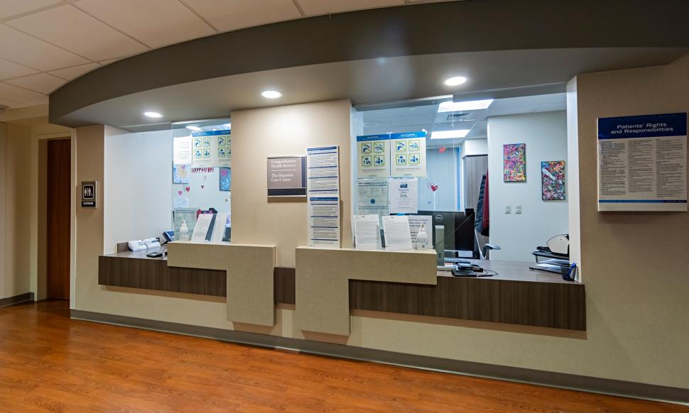 Third floor welcome desk